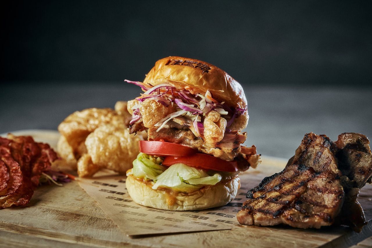 BeBu Pork Powerhouse Burger Set(Lunch)