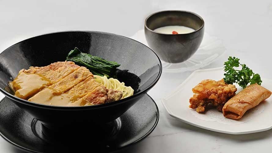 Noodles and rice set