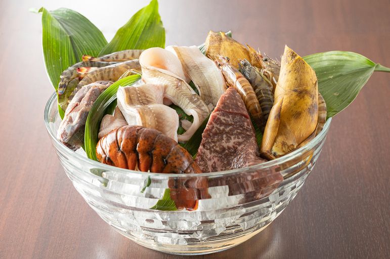 お昼の天ぷらコース