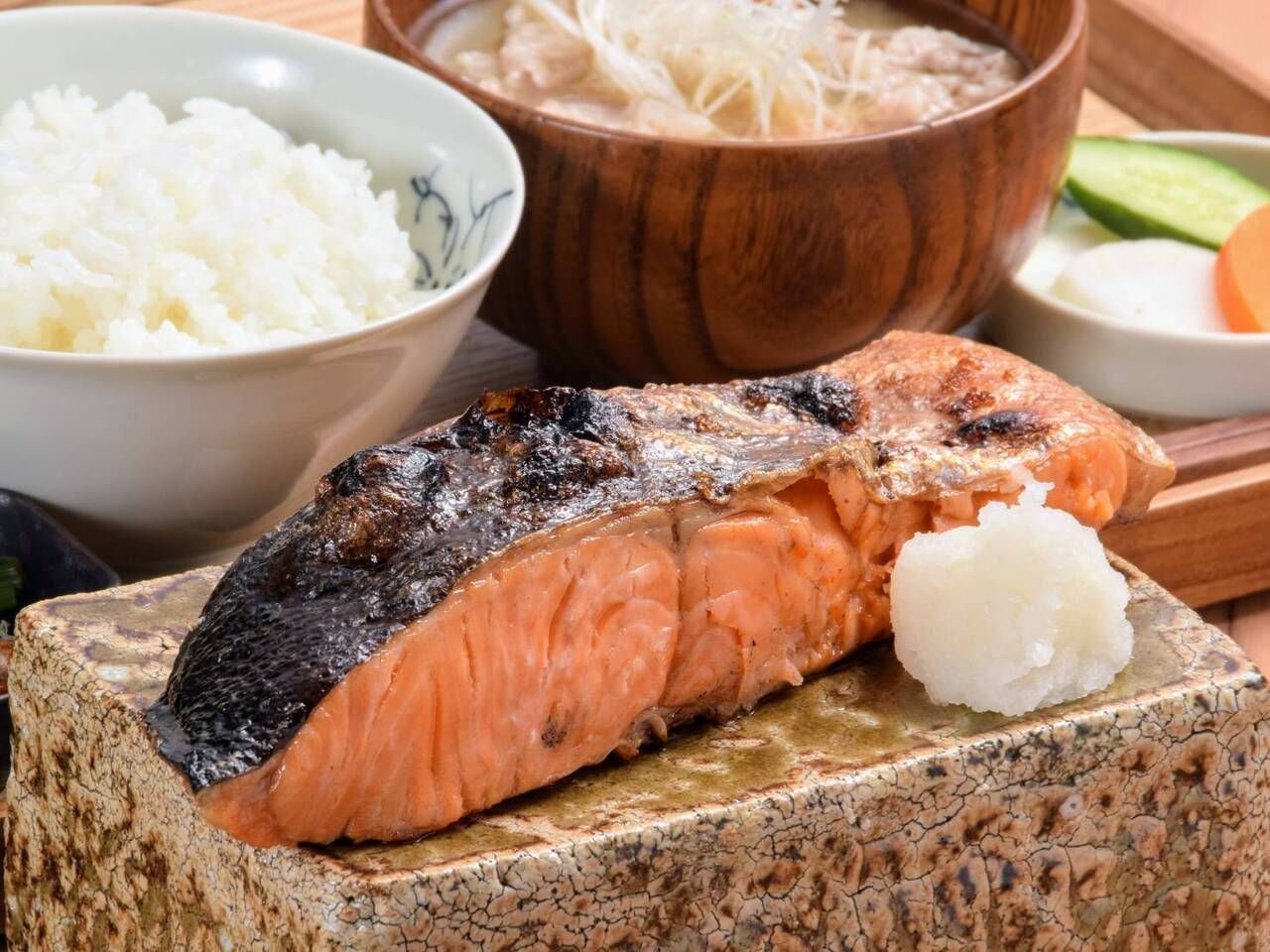 特厚烤銀鯖魚套餐