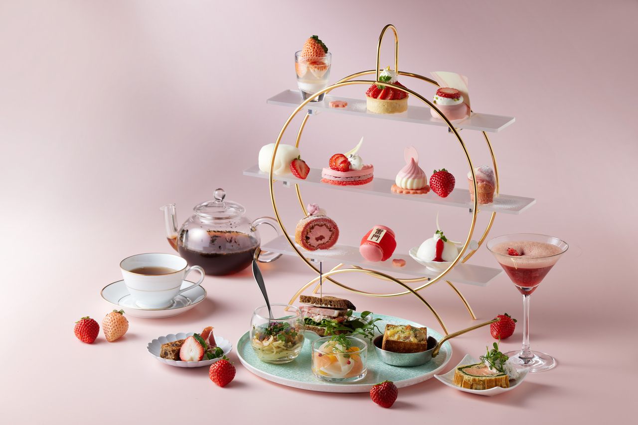 [Guaranteed window seat] Sky View Afternoon Tea ~spring collection~ + toast drink + TWG tea and other free cafe drinks (Saturdays, Sundays, and holidays)