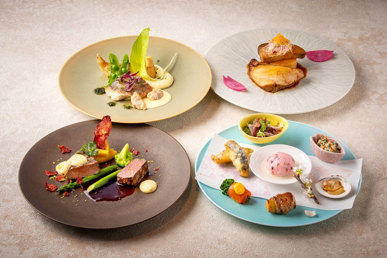 ☆web予約限定プラン　3/18～5/12【平日】ダブルメインのプリフィクスランチコースにワンドリンクが付いて¥4,900！　※5/2～5/6を除く