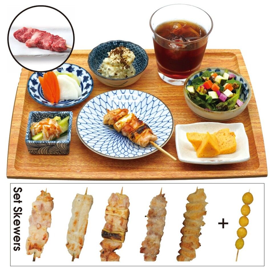 匠の大山鶏 焼鳥 黒毛和牛串コース