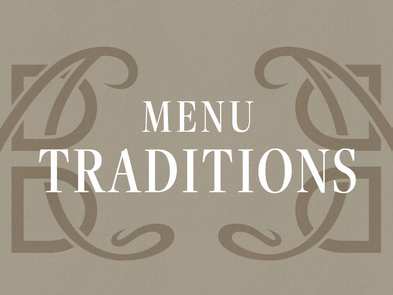 6/2~[Dinner] MENU TRADITIONS （ワゴンなし）