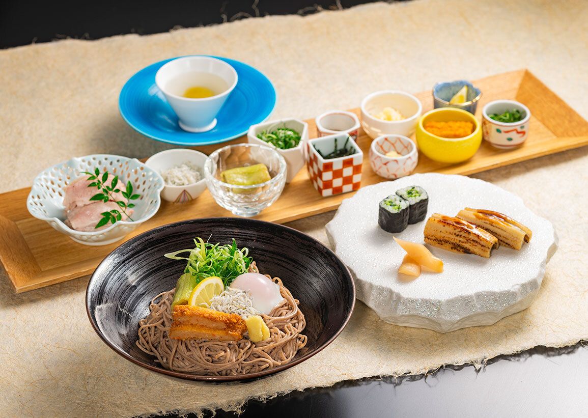 Hiroshima-style Chilled 100% Buckwheat Soba Set (Weekdays only)