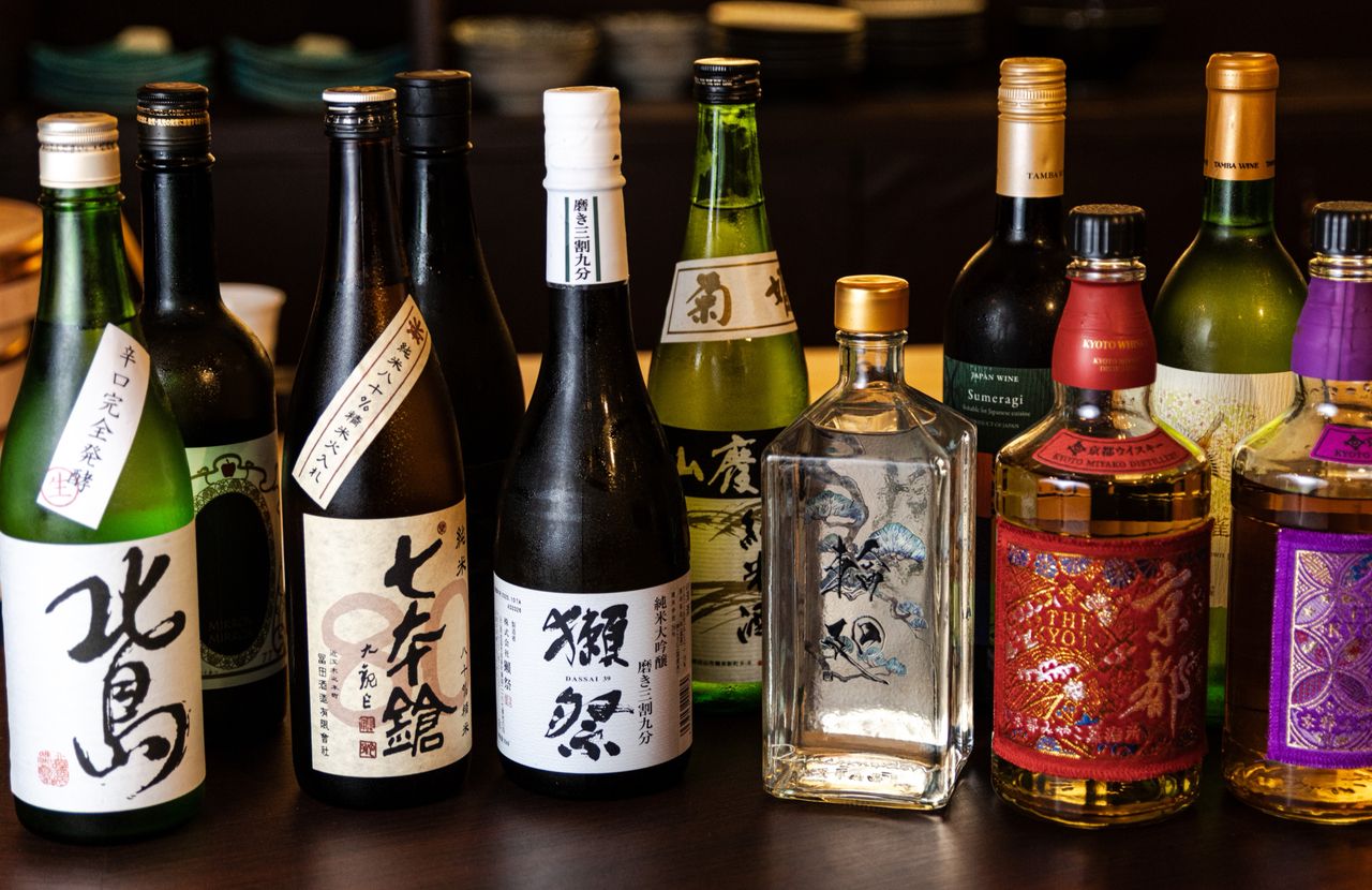 Sake tasting flight curated by our sommelier