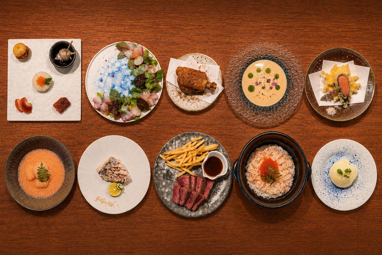 6,000円コース◆カニといくらと明太の土鍋ご飯を楽しむ贅沢プラン！人気の明太子メニュー、品数も増えた大満足のコース。