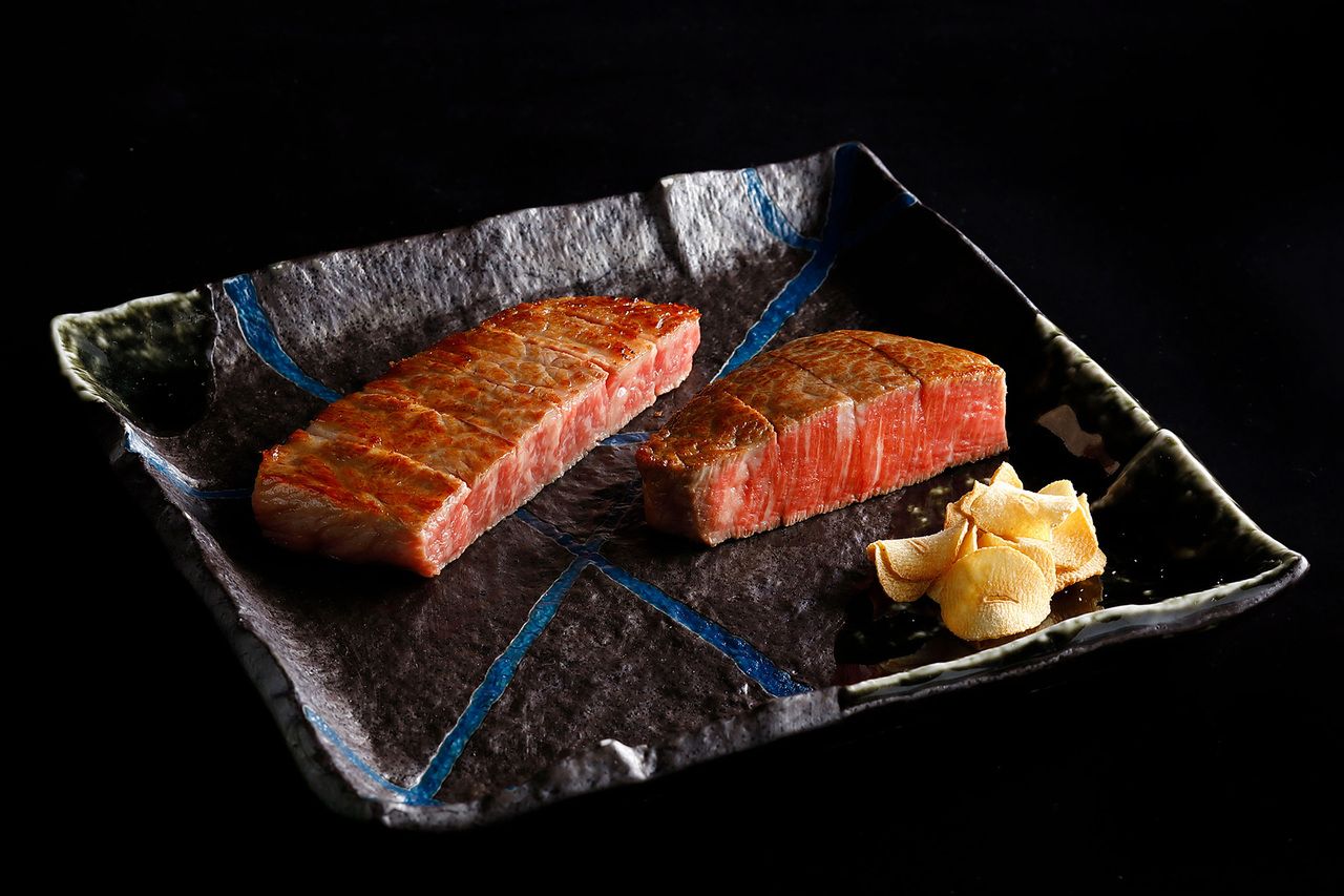 Tottori Wagyu Filet and Sirloin Dinner Course