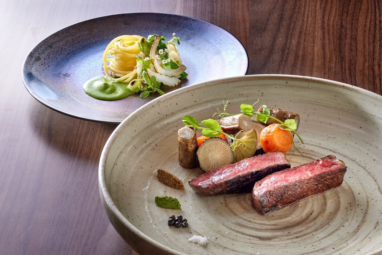 [Lunch B] Grilled pasture-raised beef & 7 pasta options to choose from 《Includes a toast drink》 4,500 yen