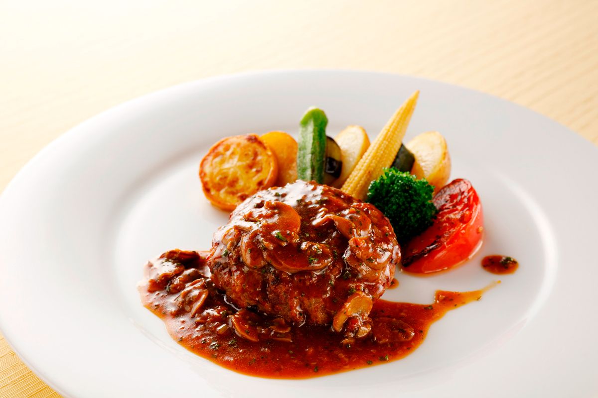 [Children's hamburger steak lunch]
